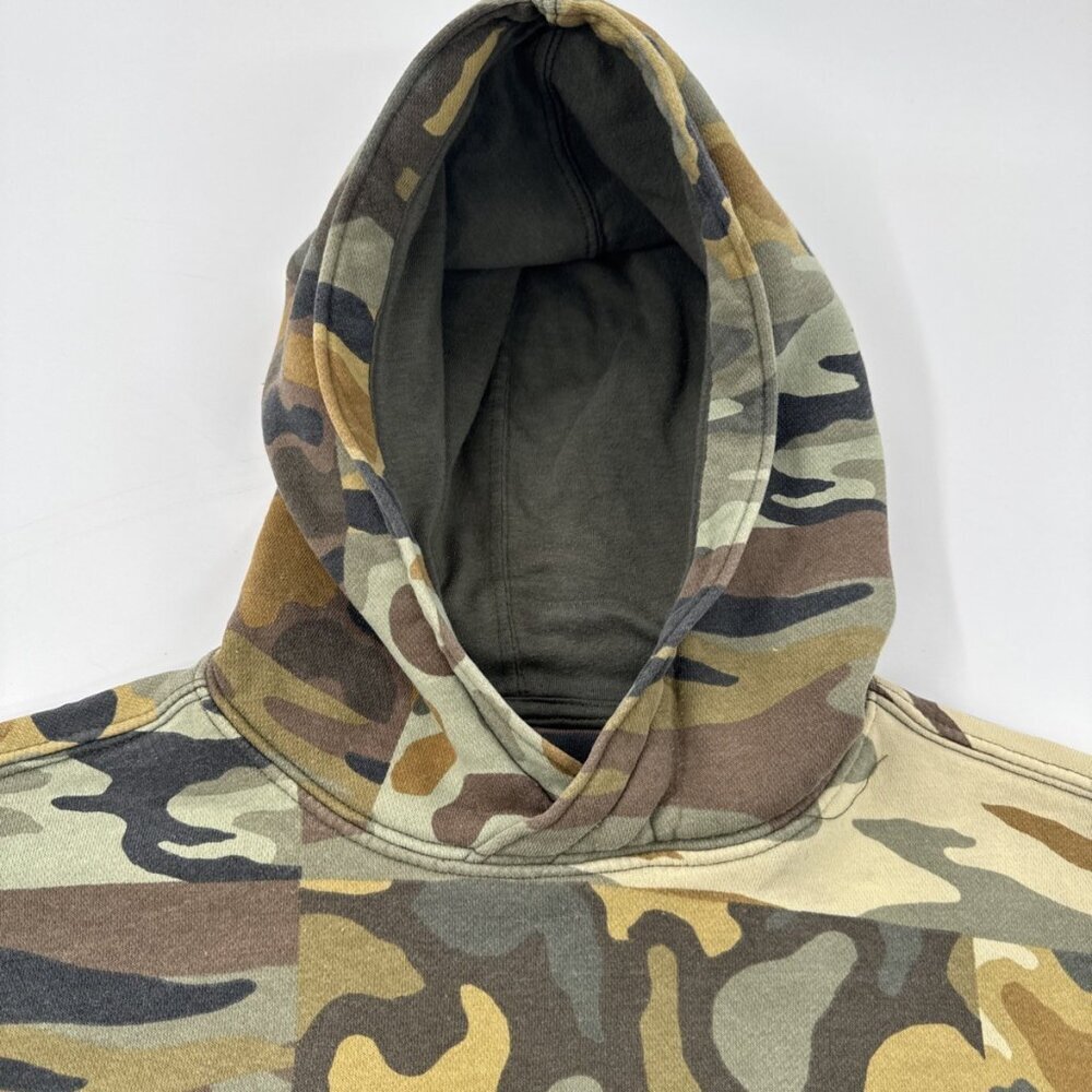 Hooded Camo Sweatshirt Hoodie Youth Boys Small 8 Pockets Outdoor Hunting Casual - Picture 3 of 12